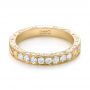 14k Yellow Gold 14k Yellow Gold Custom Diamond Wedding Band - Flat View -  103530 - Thumbnail