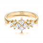 18k Yellow Gold 18k Yellow Gold Custom Diamond Wedding Band - Flat View -  103614 - Thumbnail