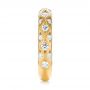 18k Yellow Gold 18k Yellow Gold Custom Diamond Wedding Band - Side View -  103221 - Thumbnail