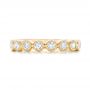 18k Yellow Gold 18k Yellow Gold Custom Diamond Wedding Band - Top View -  102849 - Thumbnail