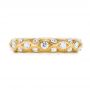 18k Yellow Gold 18k Yellow Gold Custom Diamond Wedding Band - Top View -  103221 - Thumbnail