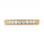 18k Yellow Gold 18k Yellow Gold Custom Diamond Wedding Band - Top View -  103530 - Thumbnail