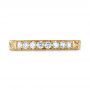 14k Yellow Gold 14k Yellow Gold Custom Diamond Wedding Band - Top View -  103530 - Thumbnail