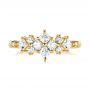 18k Yellow Gold 18k Yellow Gold Custom Diamond Wedding Band - Top View -  103614 - Thumbnail