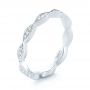14k White Gold 14k White Gold Custom Eternity Diamond Wedding Band - Three-Quarter View -  103459 - Thumbnail