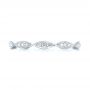 14k White Gold 14k White Gold Custom Eternity Diamond Wedding Band - Top View -  103459 - Thumbnail