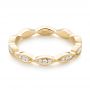 18k Yellow Gold 18k Yellow Gold Custom Eternity Diamond Wedding Band - Flat View -  103459 - Thumbnail