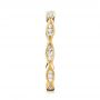 18k Yellow Gold 18k Yellow Gold Custom Eternity Diamond Wedding Band - Side View -  103459 - Thumbnail