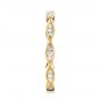 18k Yellow Gold 18k Yellow Gold Custom Eternity Diamond Wedding Band - Side View -  103459 - Thumbnail