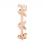 14k Rose Gold Custom Floral Wedding Band - Side View -  104580 - Thumbnail