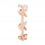 18k Rose Gold 18k Rose Gold Custom Floral Wedding Band - Side View -  104580 - Thumbnail