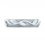  Platinum Platinum Custom Floral Wedding Band - Top View -  103481 - Thumbnail