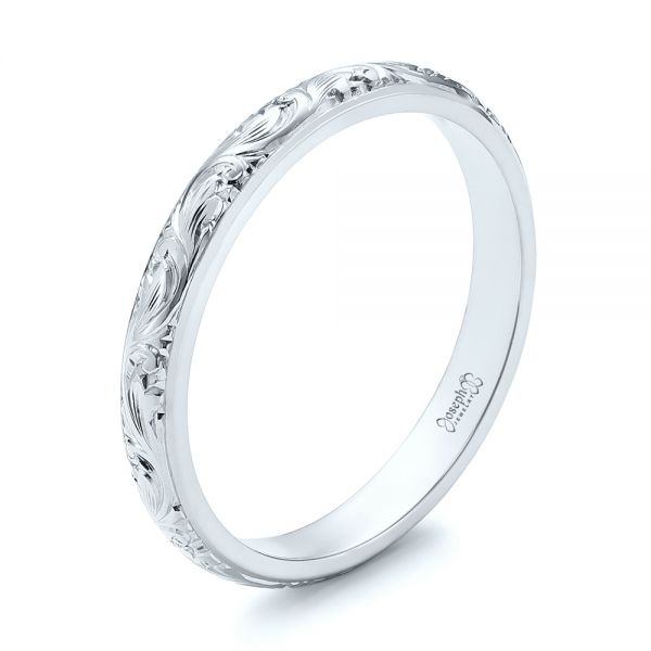 14KT WHITE GOLD & DIAMOND SCATTER BAND RING – Ben Shemano Jewelry