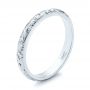  Platinum Platinum Custom Hand Engraved Wedding Band - Three-Quarter View -  103147 - Thumbnail