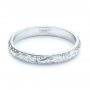  Platinum Platinum Custom Hand Engraved Wedding Band - Flat View -  103147 - Thumbnail