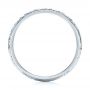 18k White Gold 18k White Gold Custom Hand Engraved Wedding Band - Front View -  103147 - Thumbnail