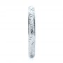  Platinum Platinum Custom Hand Engraved Wedding Band - Side View -  103147 - Thumbnail