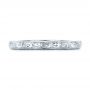  Platinum Platinum Custom Hand Engraved Wedding Band - Top View -  101619 - Thumbnail