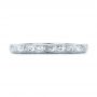 Platinum Platinum Custom Hand Engraved Wedding Band - Top View -  101619 - Thumbnail