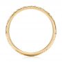 18k Yellow Gold 18k Yellow Gold Custom Hand Engraved Wedding Band - Front View -  103147 - Thumbnail