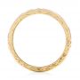 14k Yellow Gold 14k Yellow Gold Custom Hand Engraved Wedding Band - Top View -  103284 - Thumbnail