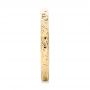 14k Yellow Gold 14k Yellow Gold Custom Hand Engraved Wedding Band - Side View -  101619 - Thumbnail