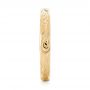 14k Yellow Gold 14k Yellow Gold Custom Hand Engraved Wedding Band - Top View -  103284 - Thumbnail