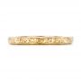 18k Yellow Gold 18k Yellow Gold Custom Hand Engraved Wedding Band - Top View -  101619 - Thumbnail