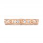 18k Rose Gold 18k Rose Gold Custom Ruby And Diamond Wedding Band - Top View -  103469 - Thumbnail