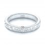  Platinum Platinum Custom Ruby And Diamond Wedding Band - Flat View -  103469 - Thumbnail
