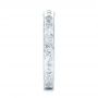  Platinum Platinum Custom Ruby And Diamond Wedding Band - Side View -  103469 - Thumbnail