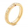  14K Gold And 18k Yellow Gold Custom Ruby And Diamond Wedding Band