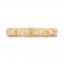 18k Yellow Gold 18k Yellow Gold Custom Ruby And Diamond Wedding Band - Top View -  103469 - Thumbnail