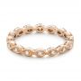 18k Rose Gold 18k Rose Gold Custom Diamond Wedding Band - Flat View -  102286 - Thumbnail