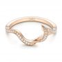 18k Rose Gold 18k Rose Gold Custom Diamond Wedding Band - Flat View -  102834 - Thumbnail