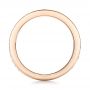 14k Rose Gold Custom Diamond Wedding Band - Front View -  101167 - Thumbnail