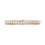 18k Rose Gold 18k Rose Gold Custom Diamond Wedding Band - Top View -  101167 - Thumbnail