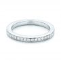 14k White Gold 14k White Gold Custom Diamond Wedding Band - Flat View -  101167 - Thumbnail