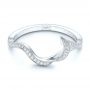 18k White Gold 18k White Gold Custom Diamond Wedding Band - Flat View -  102834 - Thumbnail