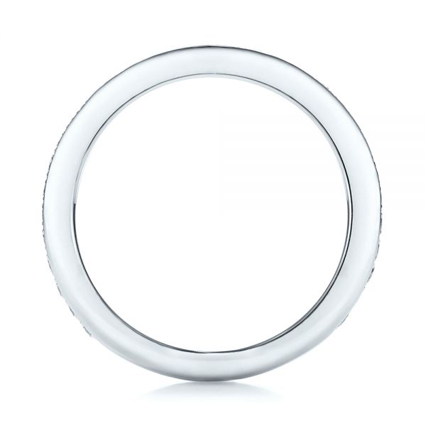 Platinum Platinum Custom Diamond Wedding Band - Front View - 101167