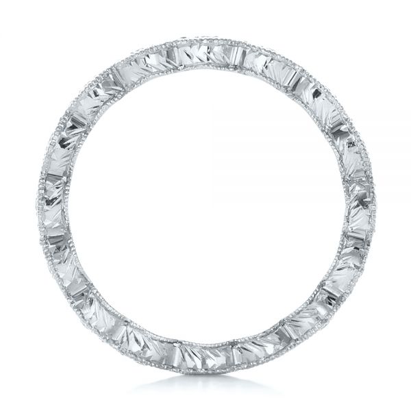 Platinum Platinum Custom Diamond Wedding Band - Front View - 102286