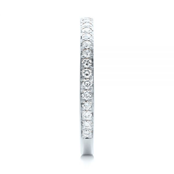 Platinum Platinum Custom Diamond Wedding Band - Side View - 101167