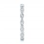 18k White Gold 18k White Gold Custom Diamond Wedding Band - Side View -  102286 - Thumbnail