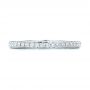 14k White Gold 14k White Gold Custom Diamond Wedding Band - Top View -  101167 - Thumbnail
