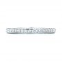 14k White Gold 14k White Gold Custom Diamond Wedding Band - Top View -  101167 - Thumbnail