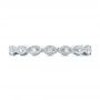 18k White Gold 18k White Gold Custom Diamond Wedding Band - Top View -  102286 - Thumbnail