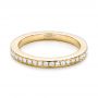 18k Yellow Gold 18k Yellow Gold Custom Diamond Wedding Band - Flat View -  101167 - Thumbnail