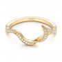 18k Yellow Gold 18k Yellow Gold Custom Diamond Wedding Band - Flat View -  102834 - Thumbnail