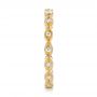 14k Yellow Gold 14k Yellow Gold Custom Diamond Wedding Band - Side View -  102286 - Thumbnail