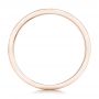 14k Rose Gold 14k Rose Gold Custom Ruby Topaz And Diamond Wedding Band - Front View -  102418 - Thumbnail